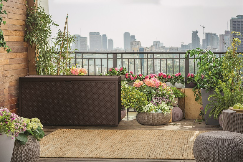 Ящик для хранения Keter Emily Box 270 л, коричневый Киев - изображение 7