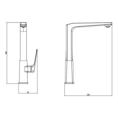 Смеситель Corso BOLSENA CB-4B237C (9614100) Винница