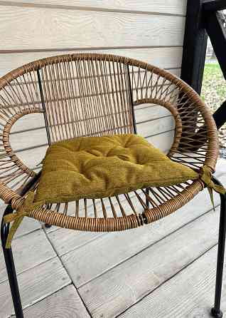 Подушка для стільців (38x38х5 см) Decorator Мальмо колір мустард 84-116 Київ