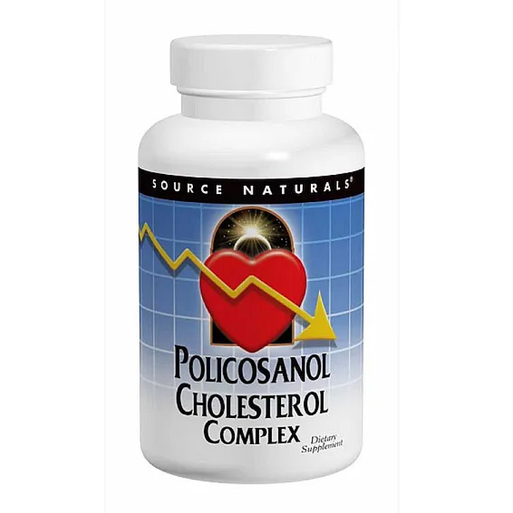 Комплекс для снижения холестерина Source Naturals Policosanol Cholesterol Complex 60 таблеток Луцк - изображение 1