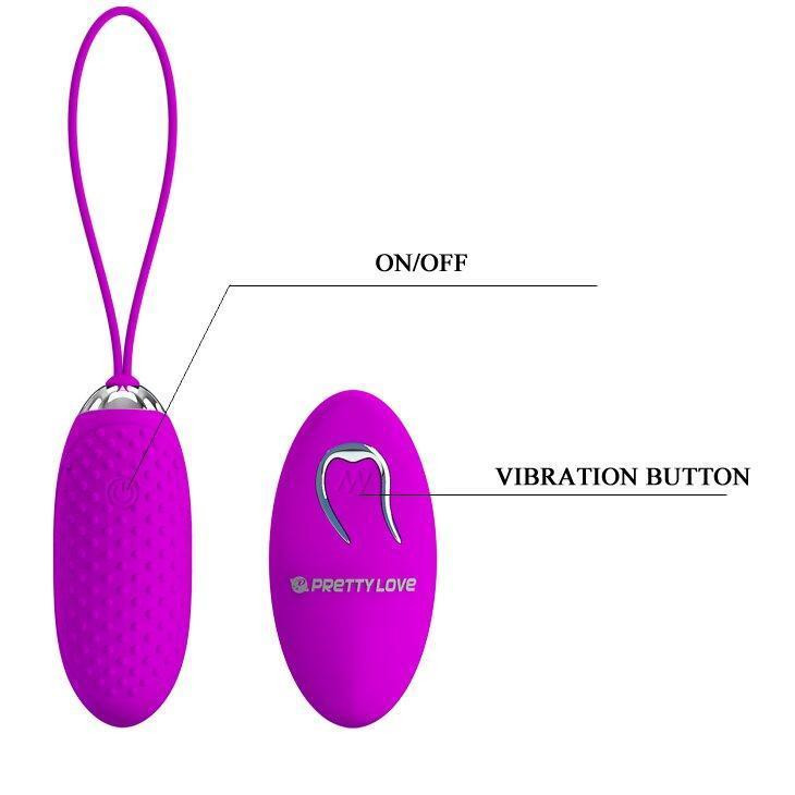 Виброяйцо Pretty Love Joanna с дистанционным управлением, BI-014362W-5 Sex Aura Киев - изображение 8