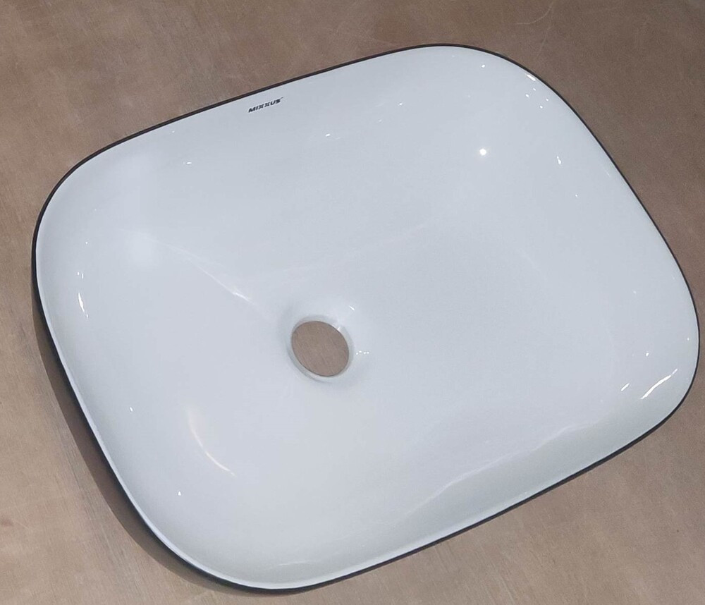 Раковина накладна Mixxus Premium DIVERSE-0112 WHITE-BLACK 455х325х135mm   ( MP6542 ) 29006 Харьков - изображение 4
