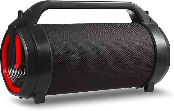 Портативна Bluetooth колонка з радіо 30 Вт з підсвіткою, USB, microSD, AUX, бумбокс базука з входом для мікрофона, для дому вулиці Київ