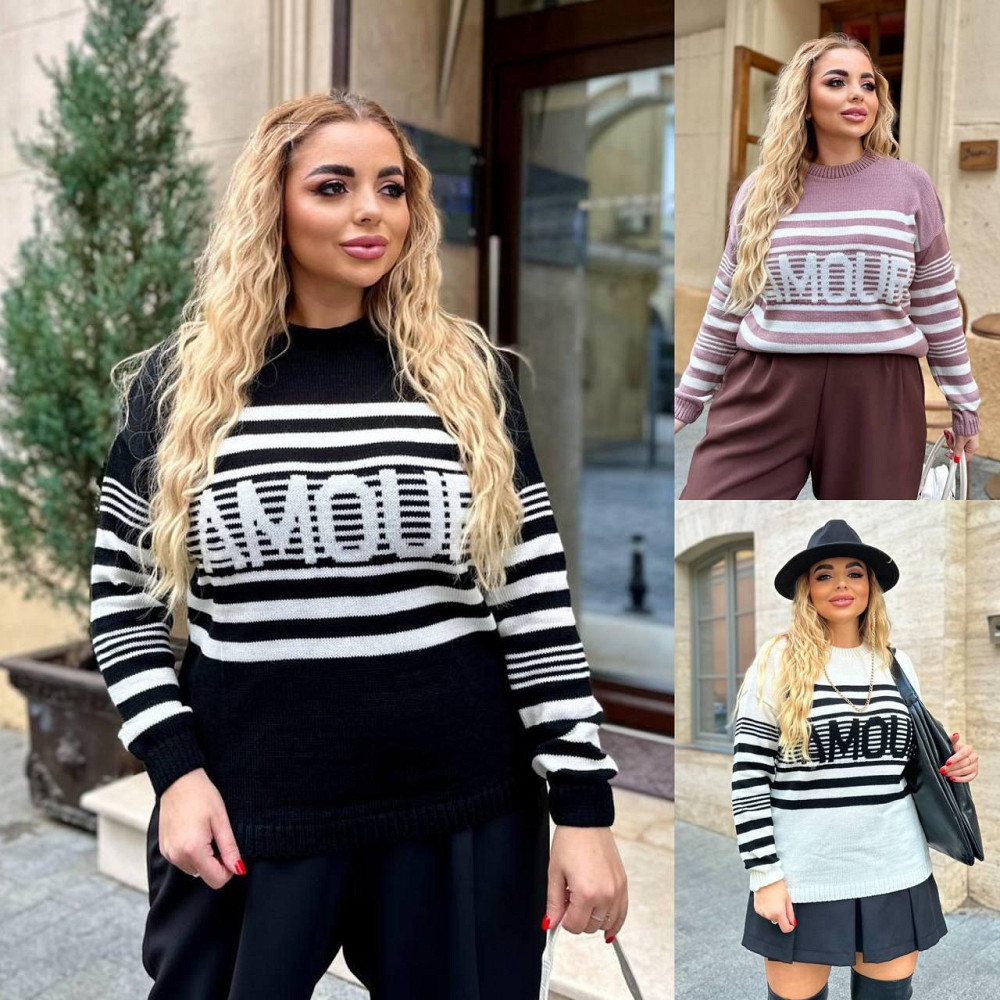 Жіночий модний двоколірний светр. 44-56р Київ - фото 3