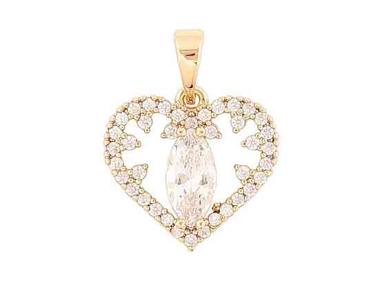 Кулон Позолота 18K «Кришталлическое сердечко» 283574 ТМ Xuping Киев