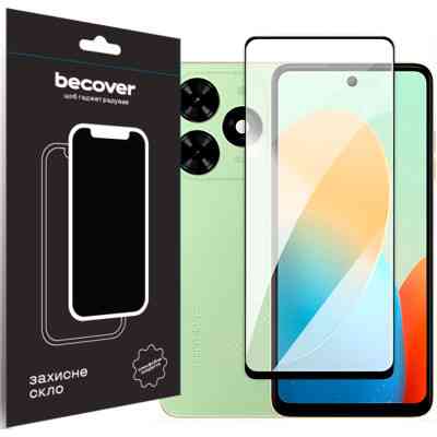 Стекло защитное BeCover Tecno Spark Go 2024 (BG6) Black (710484) Винница