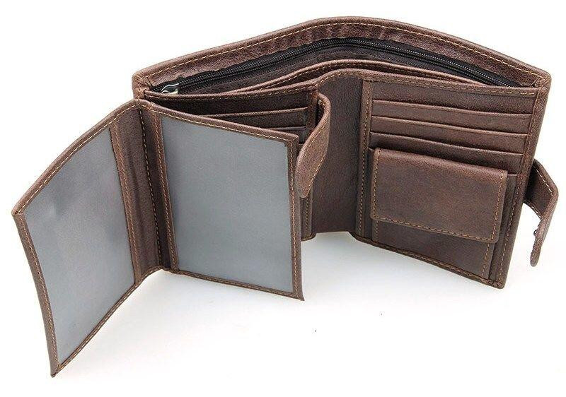 Портмоне чоловіче Коричнева (Vintage) Київ - фото 2