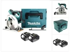 Электрическая пилка Makita DHS 710 TJ 36V akumulatorowa pilarka tarczowa 190 mm + 2x akumulator 5.0Ah + Makpac - bez ładowarki Киев - изображение 1