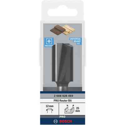 Фреза Bosch Professional пазовая с двумя лезвиями, Std, S12, D25, L40 (2.608.628.469) Винница