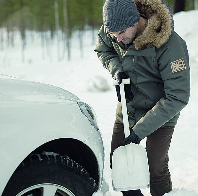 Автомобільна Лопата для прибирання снігу Fiskars "SnowXpert" (143072/1019347) Пластик ,Алюміній Нововолинськ - фото 8