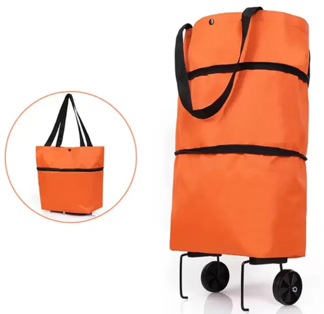 Сумка-тележка на колесиках 2в1 (46х27х12 см) для хозйственных нужд,легко складывается и раскладывается Одесса - изображение 2