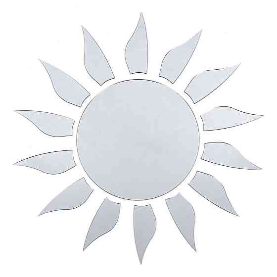 Зеркальный декор акриловый самоклеющийся серебро,15шт (D) SW-00002501 Днепр