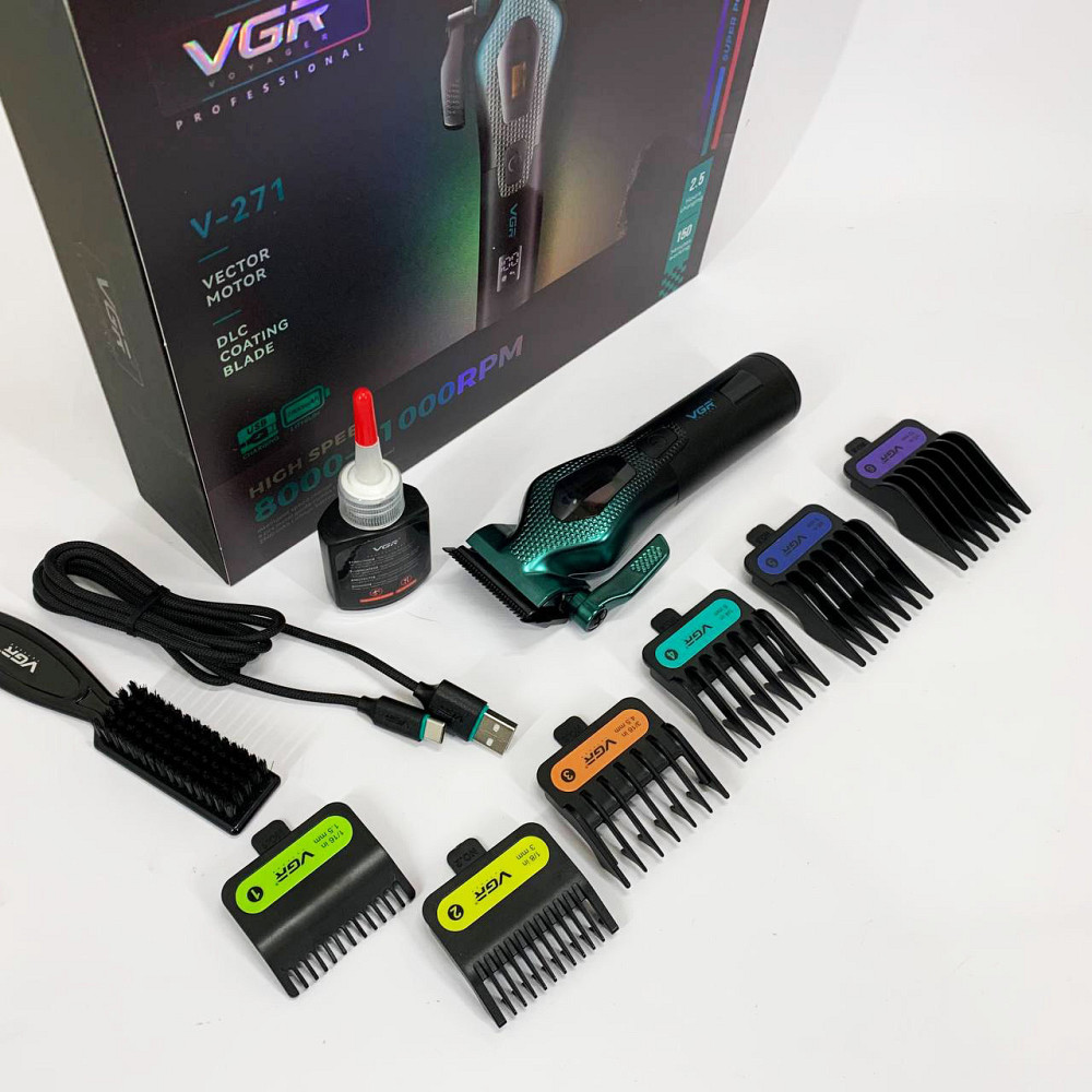 Машинка для стрижки волосся з професійними ножами VGR, Машинки для стрижки професійні машини UI-70 Львів - фото 1