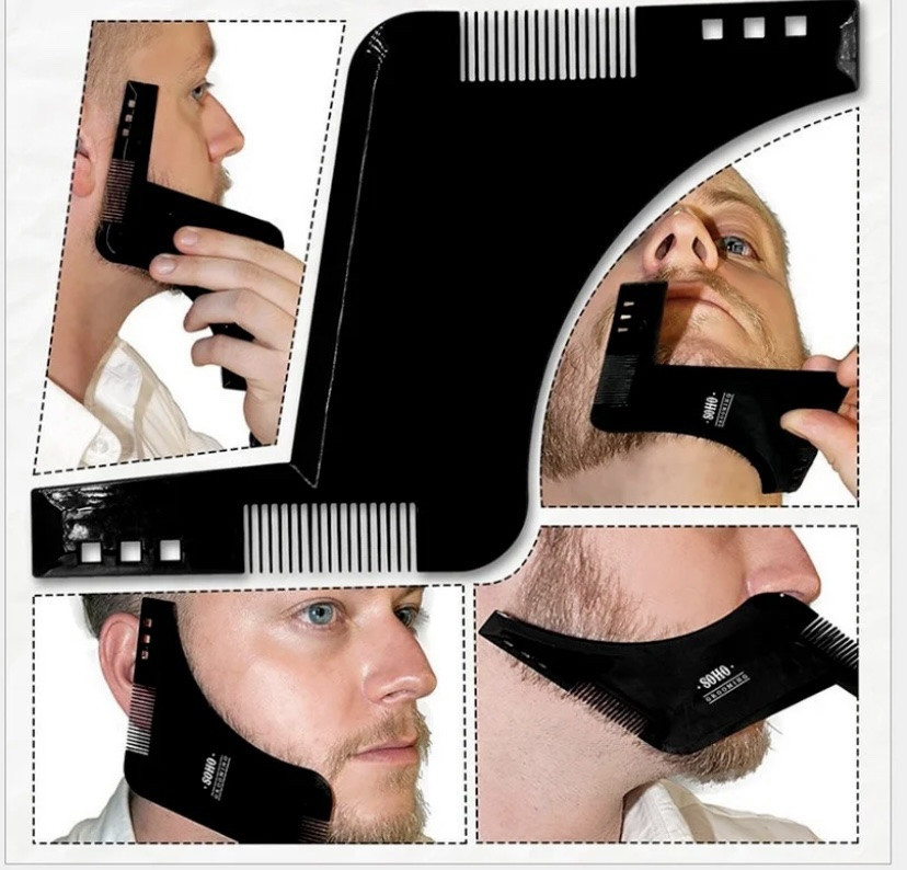 Шаблон для бороды, трафарет для бороды и усов, стайлер, триммер для бороды, белый Киев - изображение 4