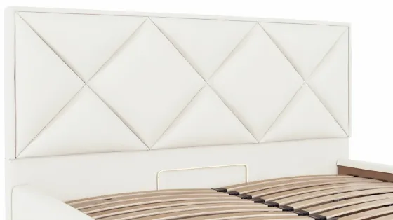 Кровать Двуспальная Leeds Comfort 160 х 190 см Fly 2200 С подъемным механизмом и нишей для белья Белый Киев