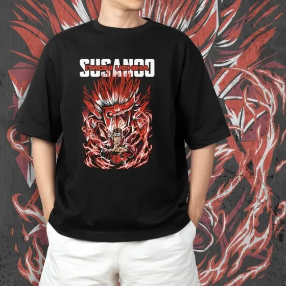 Футболка для подростка мальчика с принтом Наруто Ітачі Сусано Размер 160 Anime10327 Днепр