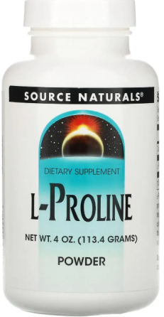L-пролін Source Naturals L-Proline Powder 113,4 г порошок Київ