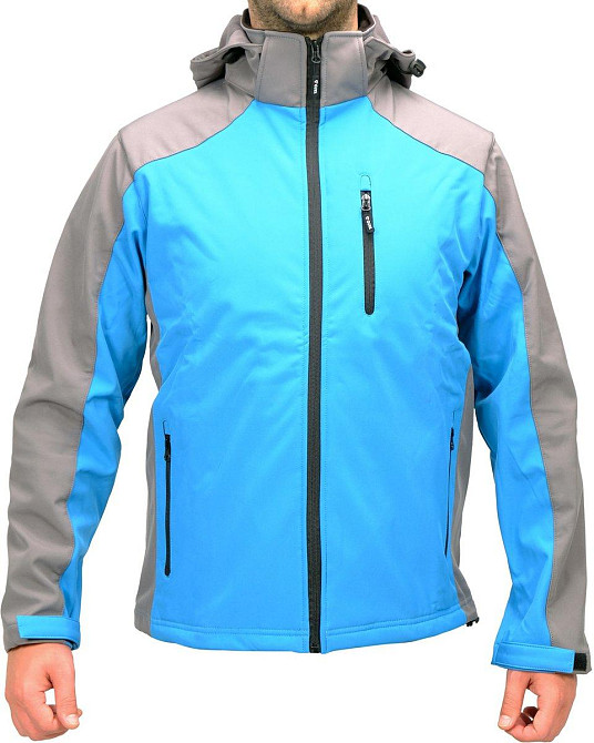 Куртка робоча SOFTSHELL з прикріпн капюшоном YATO розм S, синьо-сіра, 3 кишені, 96% поліес і 4% спан Одесса - изображение 3