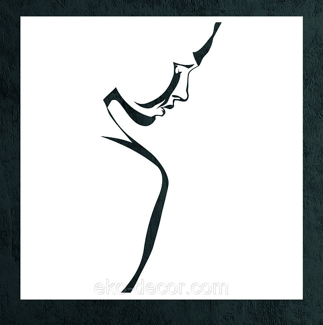 Декоративне настінне Панно «Сілует жінки», Декор на стіну 90*90 см, Білий Київ - фото 8