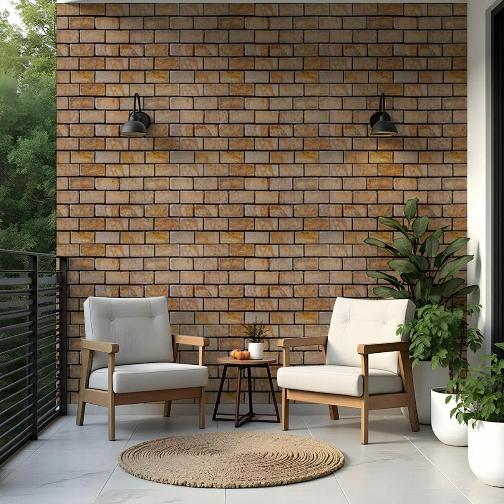 Декоративная ПВХ панель кирпич 960х480х4мм Коричневый мрамор SW-00001428 Днепр - изображение 7