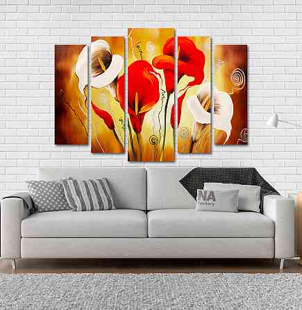Модульна картина Абстракція Лілія Art-143_5 Київ