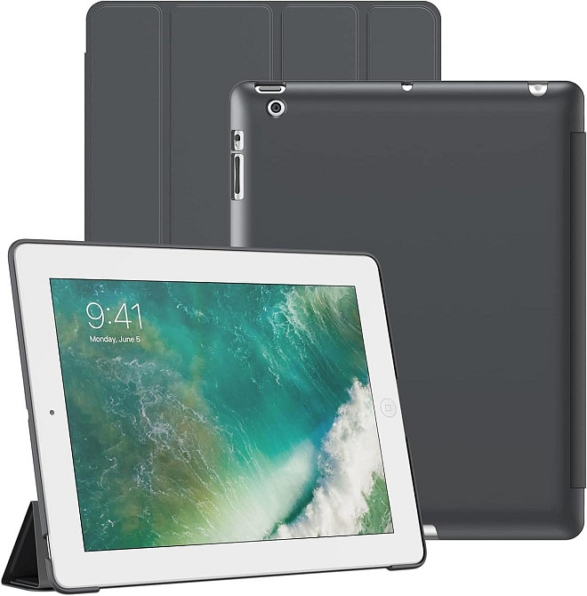 Чохол-книжка JeTech на Apple iPad 2/3/4 (чорний) Дніпро - фото 1