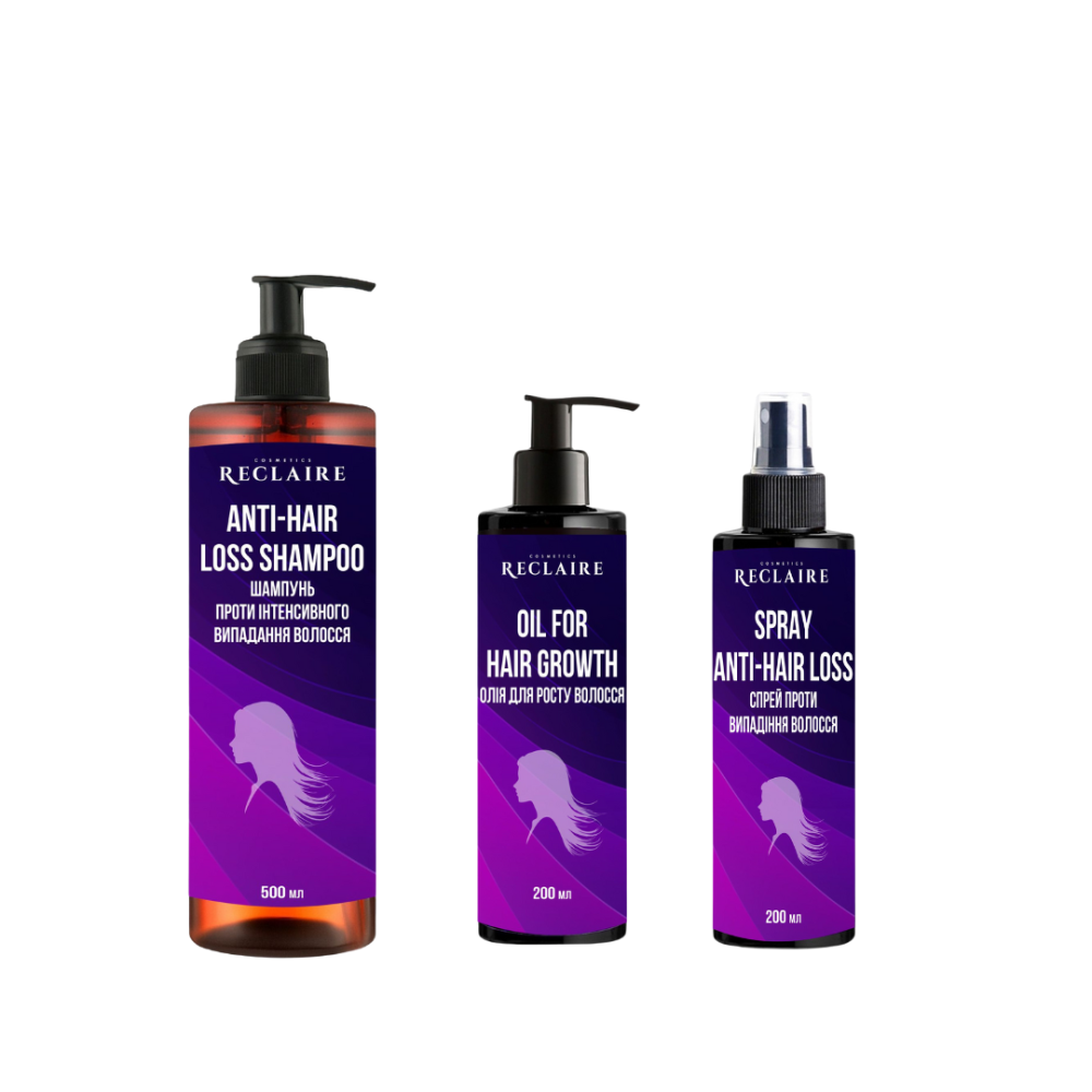 Професійний набір від випадіння волосся Активатор росту Reclaire cosmetics Київ - фото 1