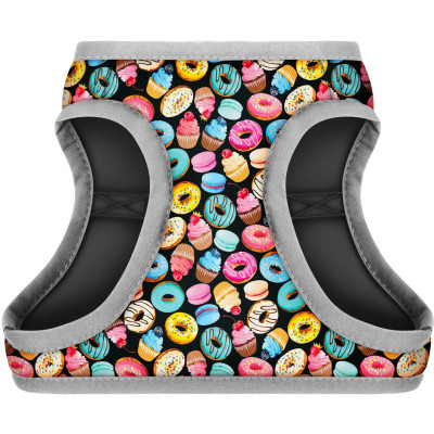 Шлей для собак WAUDOG Clothes с QR паспортом "Пончики" XS1 (2907) Винница - изображение 2