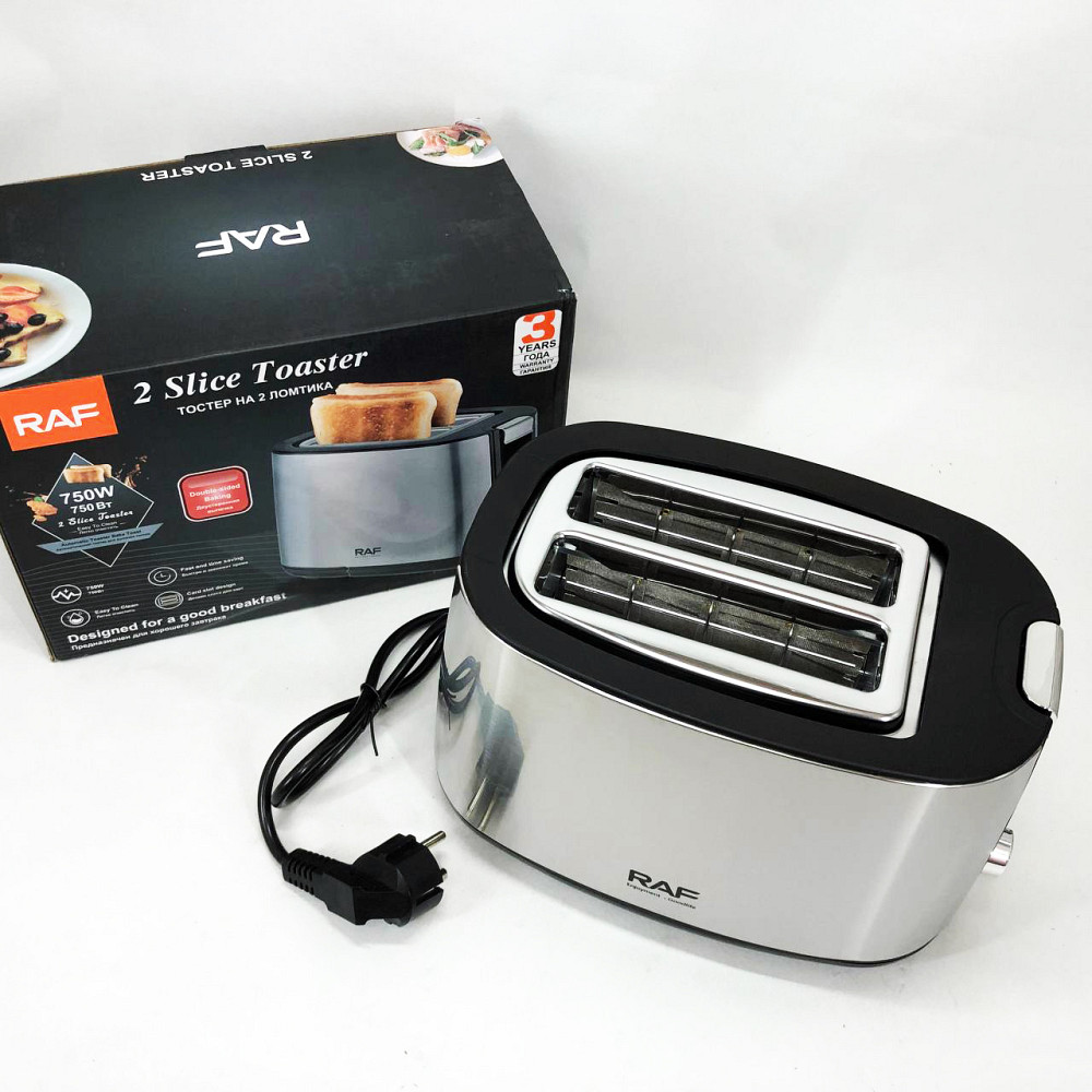 Тостеры для бутербродов RAF R.507 750 Вт, Кухонный тостер для бутербродов Тостер хлеба бытовой HD-57 Львов - изображение 6