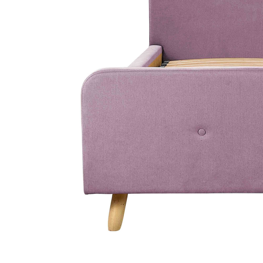 Ліжко Двоспальне Michelle Standart Wood На ніжках 180 х 190 см Fibril 24 Рожевий Дніпро - фото 14