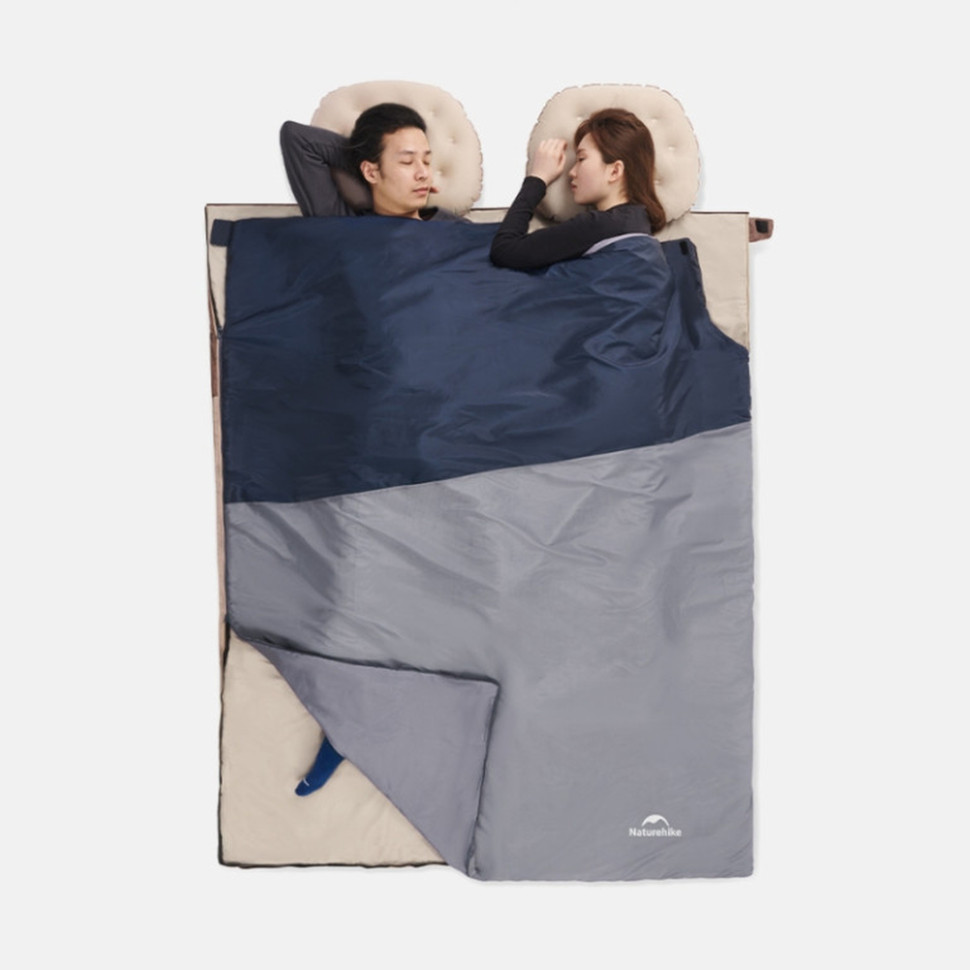 Спальний мішок Naturehike LW180 CNK2550WS026 Sunny Day PL01, (14°C) XL коричневий Київ - фото 5