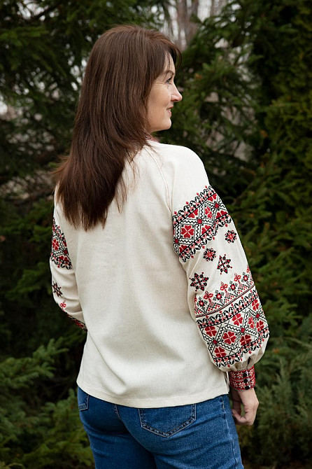 Вишиванка жіноча, натуральна, лляна топ Київ - фото 5