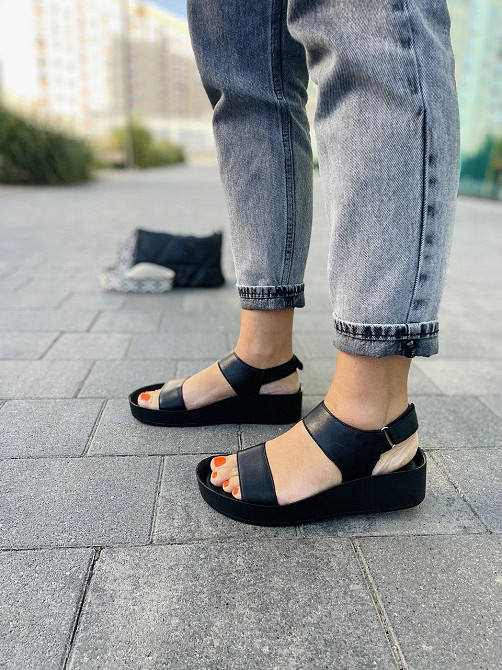 ARLEN Босоніжки жіночі ARLEN Бос-02 чорні (літо, шкіра натуральна) (3746) Коломыя - изображение 8