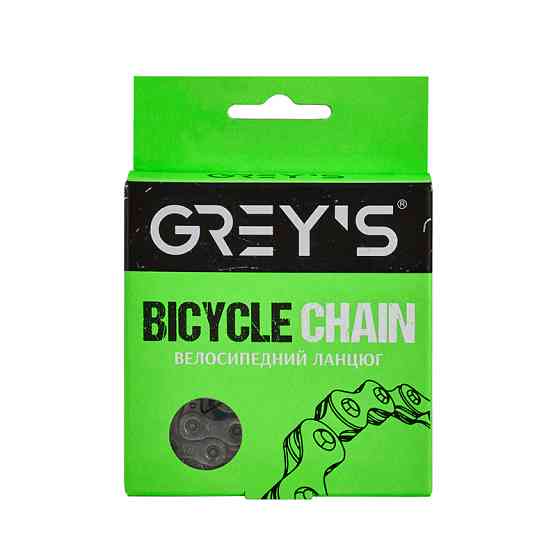 Ланцюг велосипедний Grey's 12шв. S12 Silver/Silver, 126 ланок Львів