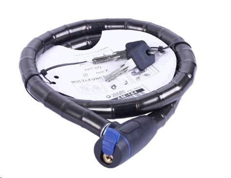 Замок противоугонный   18мм*1000мм (под ключ) ZX4111 Мукачево - изображение 1