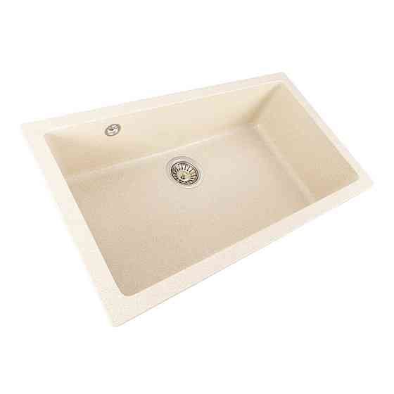 Гранітна мийка для кухні Platinum 7945 Paruana матова Пісок Коломия