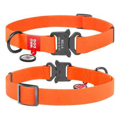 Ошейник для животных WAUDOG Waterproof с QR паспортом L Ш 25 мм Д 31-49 см (оранжевый) (27864) Винница
