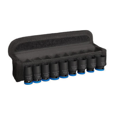 Набір головок Bosch Professional ударних торцевих Standart 9шт, 1/4&quot;, 25мм (2.608.003.034) Вінниця - фото 1