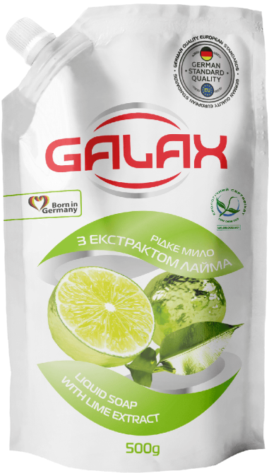 Рідке мило Galax з екстрактом лайма 500 мл. Гостомель - изображение 1