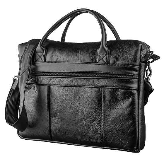 Сумка мужская в мягкой коже SHVIGEL 15306 Черная Киев