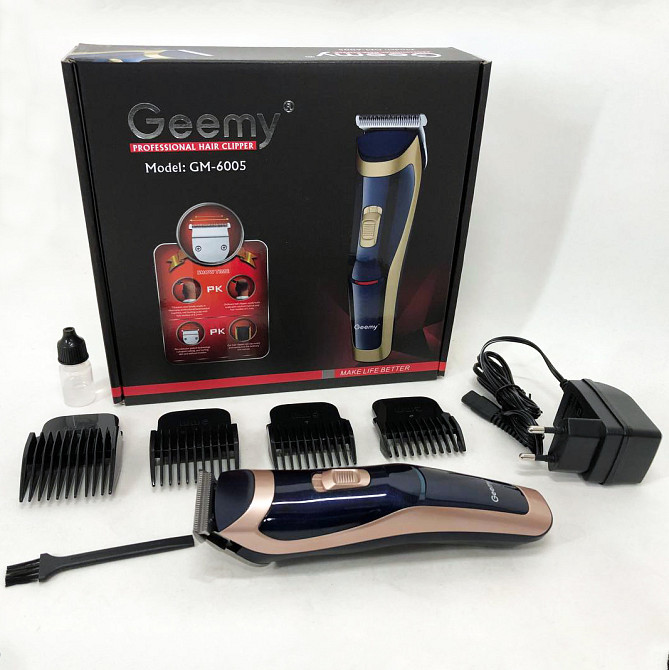 Професійна машинка для стрижки волосся та бороди Gemei GM-6005, Надійна машинка для стрижки DB-77 Львів - фото 10