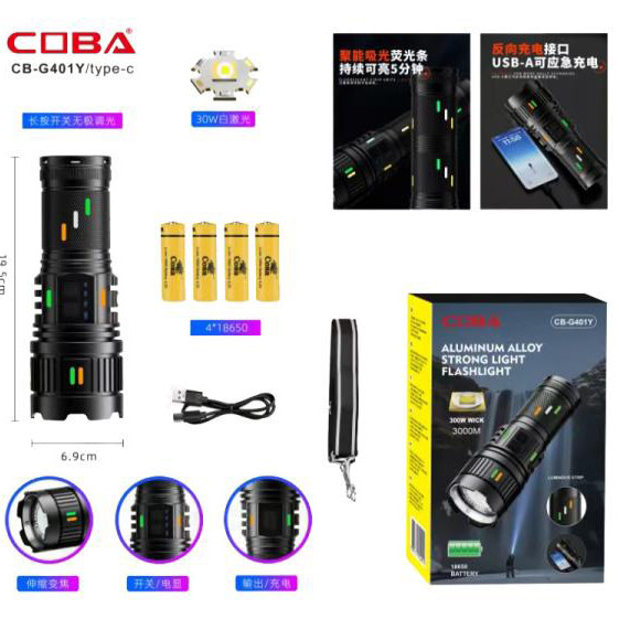 Военный армейский фонарик нашлемный CB-G401Y-30W, Сверхмощный фонарь лед, Ручной фонарик cob QH-41 Львов - изображение 9