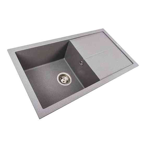 VALESO Гранітна мийка для кухні VALESO SOLID 7843 матова Сірий мусон Киев