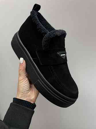 Соната Женские черевики Соната Линда черные натуральная замша зима высота подошвы 4 см размер 3 Коломыя