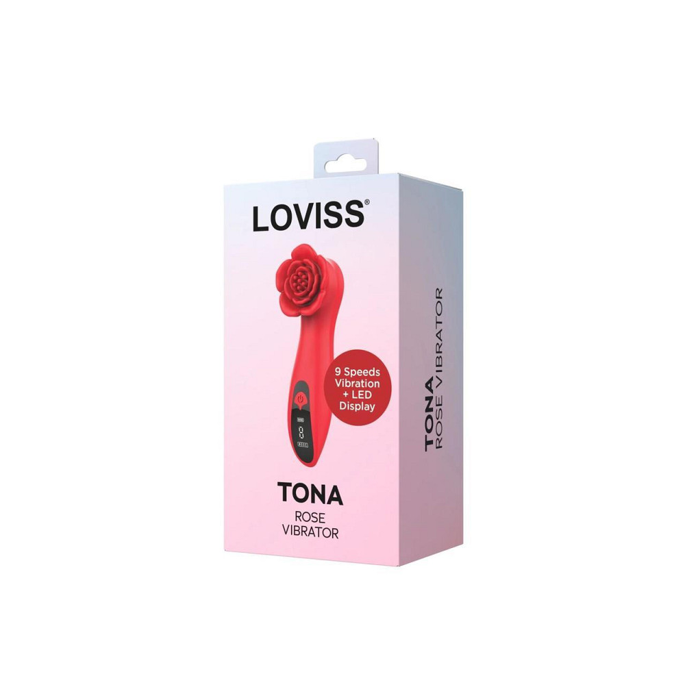 Розкішний вібратор для клітора Loviss Tona Rose Vibrator, у вигляді троянди, 9 режимів Sex Aura Київ - фото 6