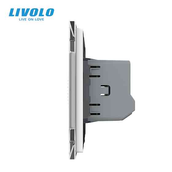 Розумний дверний дзвінок-сирена ZigBee Livolo білий скло (VL-C7-FCBZ-2WP) Коломыя