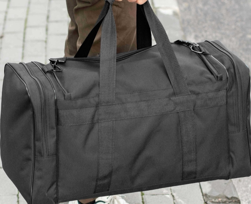 Чоловіча дорожня спортивна сумка Fat чорна тканинна на 60 літрів. Киев - изображение 7