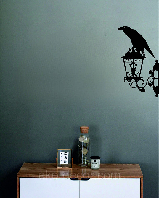 Декоративне настінне 3D Панно «Ворон» Декор на стіну з об'ємом Київ - фото 3