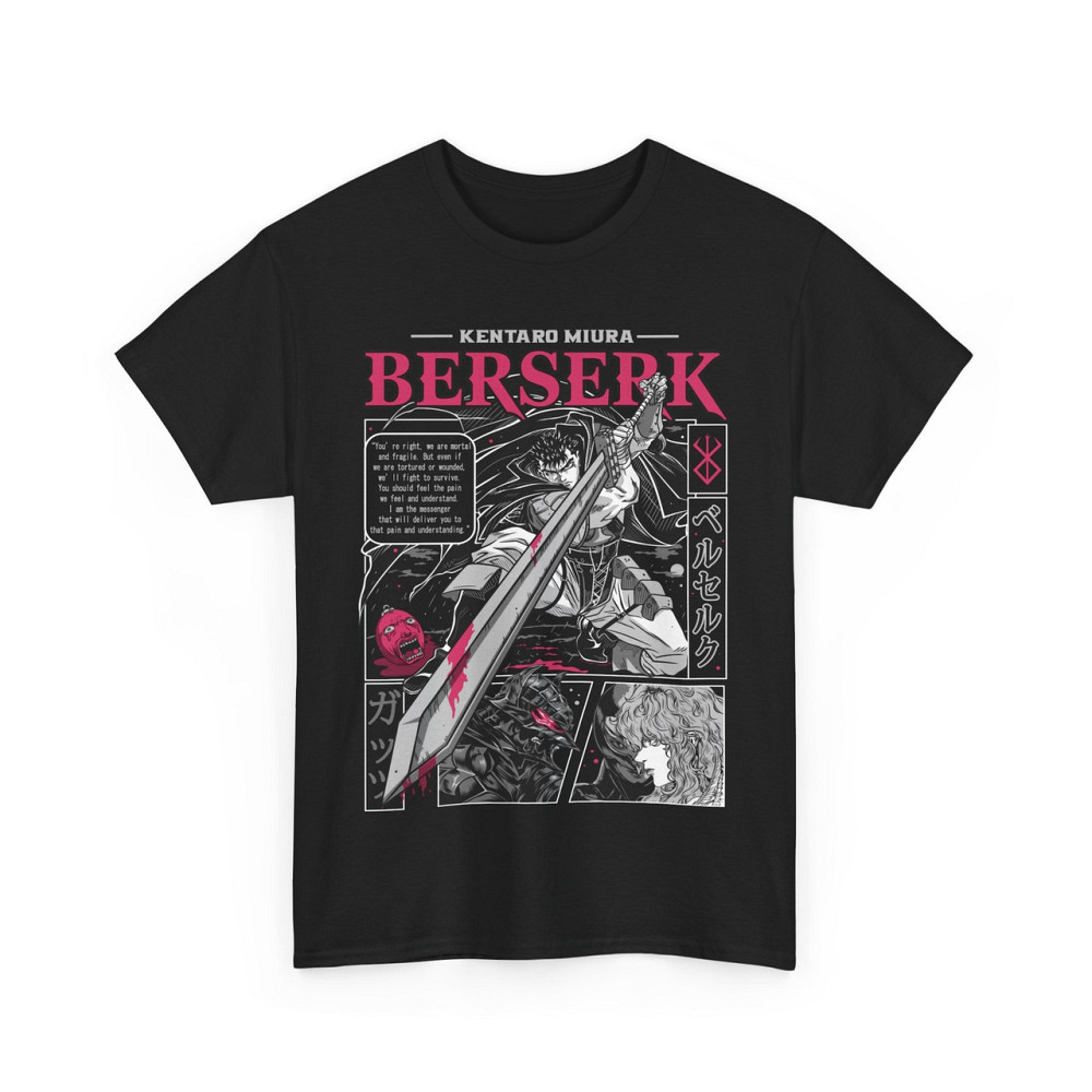 Футболка аниме Берсерк Гутс Аниме Хоррор оверсайз (S/M/L) Черний AnimeJ0416 Днепр - изображение 7