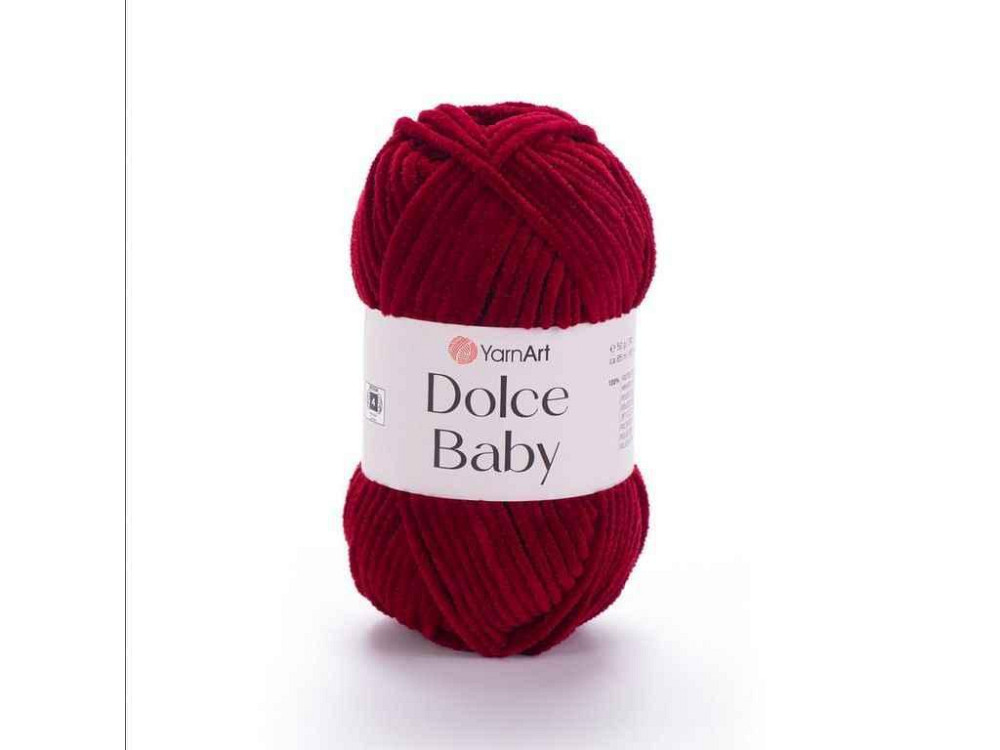Пряжа Dolce Baby бордовый 100% микрополиэстр 85м 50г 5шт/уп 752 ТМ YarnArt Киев - изображение 1